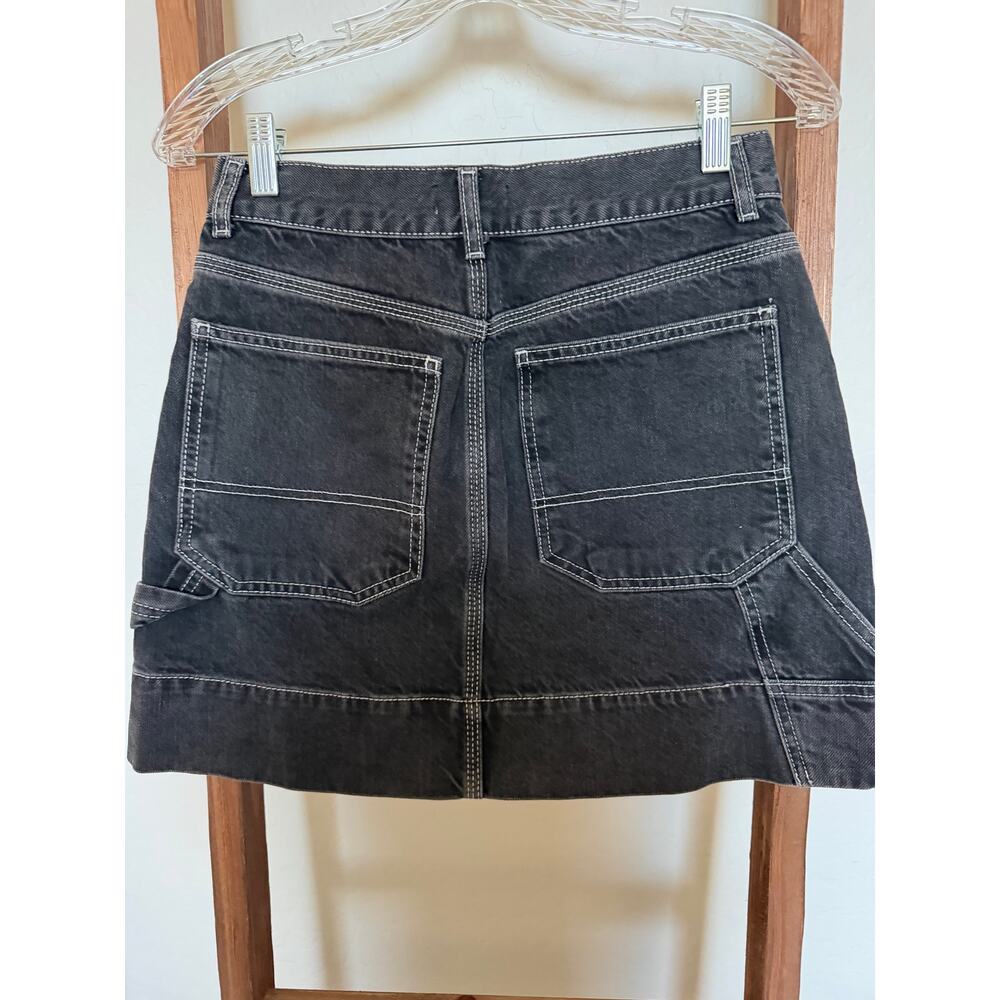 Topshop Women's Mini Cargo Jean Skirt - Picture 2 of 9